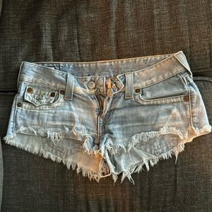 True Religion Joey Cut-Off Shorts